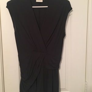 Anthropologie top with a drop waist and V neck